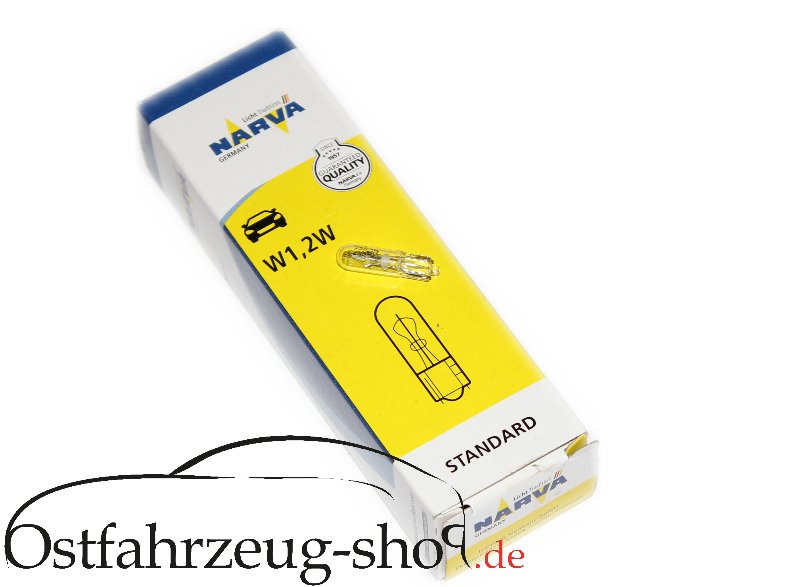 Glassockellampe 12V 1,2 W für Wippenschalter