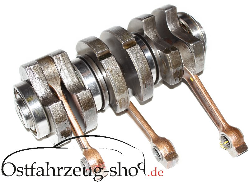 Kurbelwelle 45PS Halbwange mit Kolbenringabdichtungfür Wartburg und Barkas B1000 im Austausch