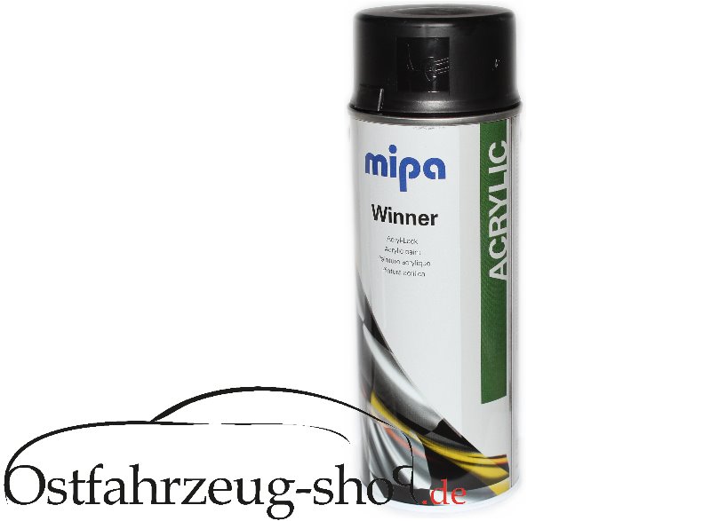 Farbspray 1K- Acryl-Lack schwarz glänzend 400ml für Trabant , Wartburg, Barkas B1000