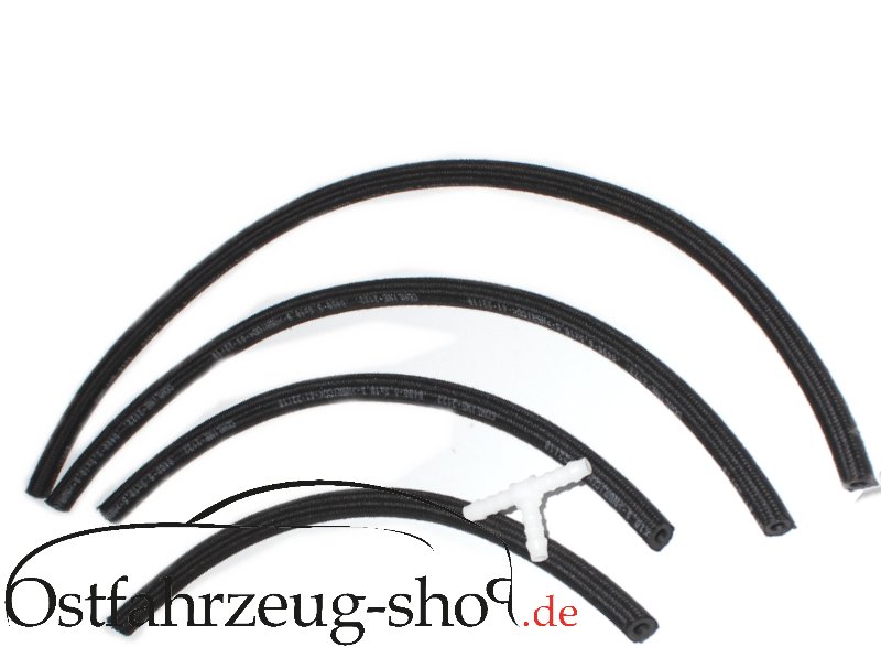 Set 5-teilig Kraftstoffleitung mit T-Stück für Trabant 601