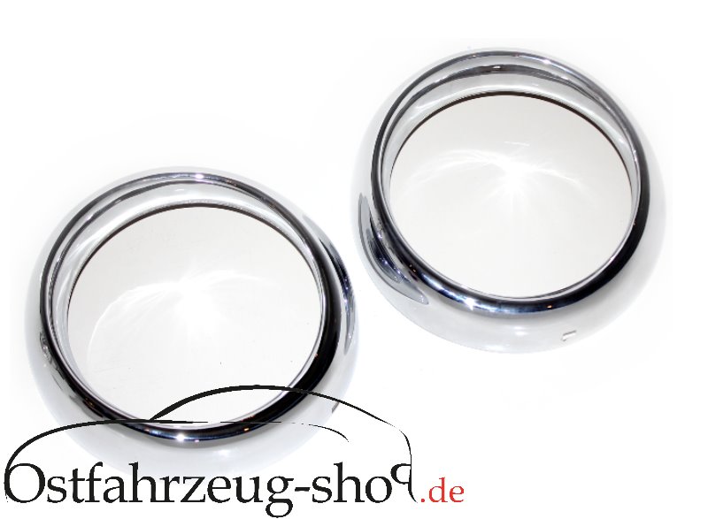 Lampenring Satz - Chrom - für Trabant 601, 1.1