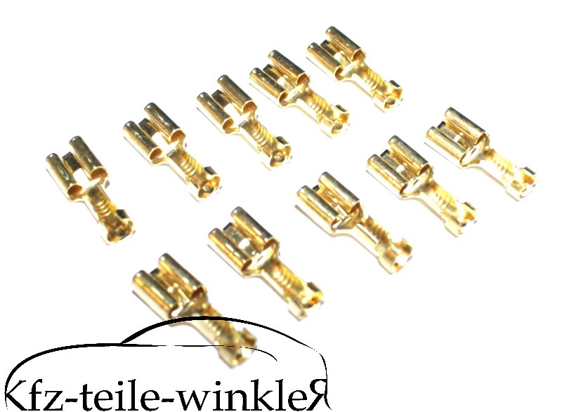 10er pack Kabelschuhe/ Crimpverbinder für Trabant 601, Barkas B1000, Wartburg
