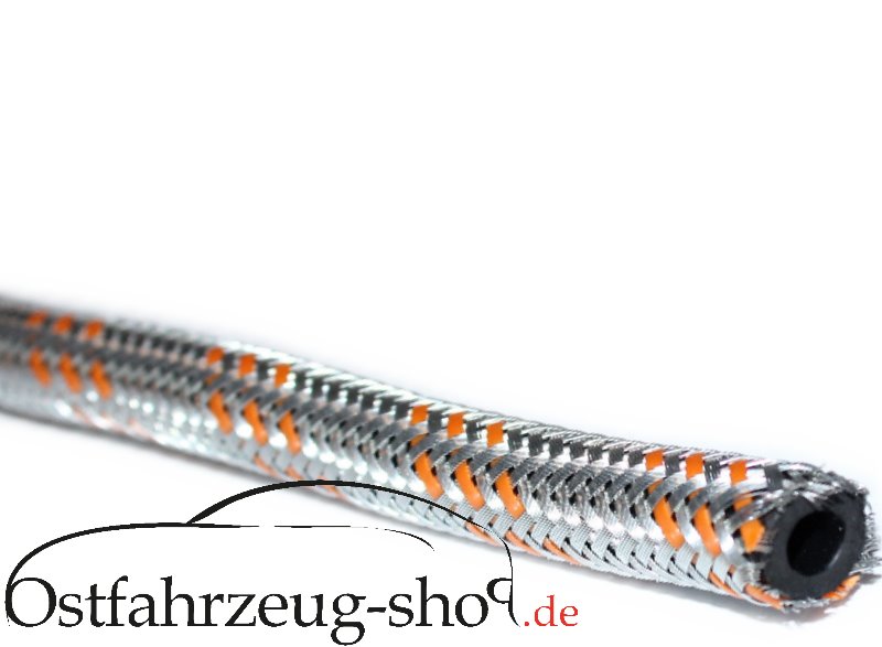 1m Kraftstoffschlauch 6mm mit Metallummantelt Trabant 601