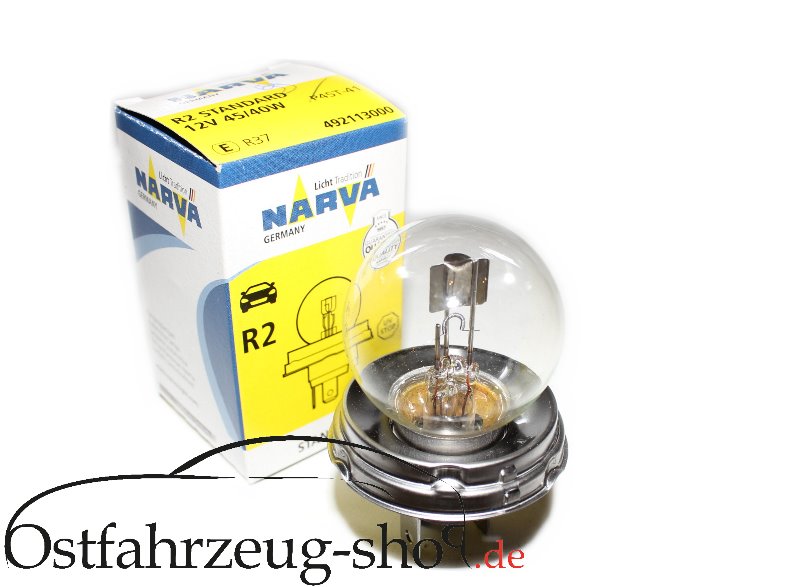 Glühbirne Bilux R2 12V 45/40W für Hautscheinwerfer Trabant 601 , Wartburg, Barkas B1000