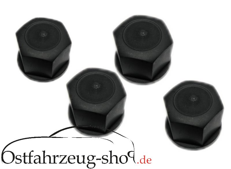 4er Set Radmutterkappe Ausbauteil für Trabant 601