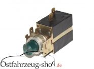 12V Schalter Nebelschlussleuchte -grün- Nebelscheinwerfer mit Kontrollleuchte rund Ausbauteil für Trabant 601 