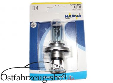 Glühbirne H4 Power Blue+ 12V 60/55W für Hauptscheinwerfer Trabant 601, 1.1 