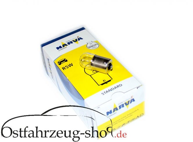 Glühbirne 12V 5Watt für Rücklicht 3-Kammerleuchte HP 500 Trabant Kübel 